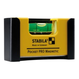 STABILA Wasserwaage Pocket PRO Magnetic 7 cm mit Seltenerd-Magnetsystem und Gürtel-Clip auf SB-Karte STABILA Wasserwaage Pocket PRO Magnetic 7 cm mit Seltenerd-Magnetsystem und Gürtel-Clip auf SB-Karte