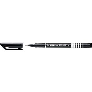 Stabilo Fineliner Sensor, Strichbreite 0,7 mm, schwarz, 10 St. Stabilo Fineliner Sensor, Strichbreite 0,7 mm, schwarz, 10 St.