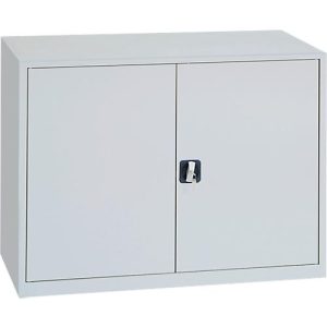 Stahlschrank, höhenverstellbarer Fachboden, abschließbar, H 750 mm, lichtgrau/lichtgrau Stahlschrank, höhenverstellbarer Fachboden, abschließbar, H 750 mm, lichtgrau/lichtgrau