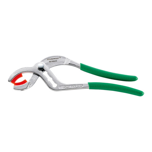 Stahlwille Connectorzange L.230mm Kopf verchromt Griffe mit Kunststoff-Überzug