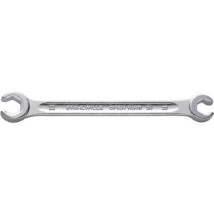 Stahlwille Doppelringschlüssel OPEN-RING 24, SW 8 x 10 mm, Länge 145 mm, Chrom-Alloy-Stahl, offen, Sechskant mit AS-Drive-Profil Stahlwille Doppelringschlüssel OPEN-RING 24, SW 8 x 10 mm, Länge 145 mm, Chrom-Alloy-Stahl, offen, Sechskant mit AS-Drive-Profil