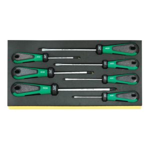 Stahlwille Schraubendrehersatz 3K DRALL i.TCS Nr.TCS 4820/4830 1/3-Teilung 7tlg. Stahlwille Schraubendrehersatz 3K DRALL i.TCS Nr.TCS 4820/4830 1/3-Teilung 7tlg.