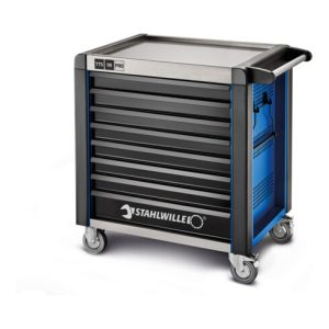 Stahlwille Werkstattwagen 98/8 PRO 8 Schubl. 651 x 1001 x 1020 mm blau, RAL 270 30 35 Stahlwille Werkstattwagen 98/8 PRO 8 Schubl. 651 x 1001 x 1020 mm blau, RAL 270 30 35