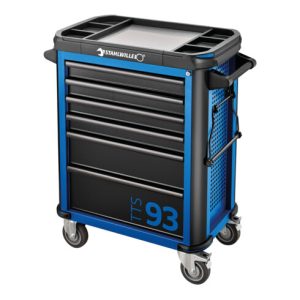 Stahlwille Werkstattwagen TTS 93/6 B 6 Schubl. 481 x 877 x 1000 mm blau, RAL 2703035; schwarz RAL 9005 Stahlwille Werkstattwagen TTS 93/6 B 6 Schubl. 481 x 877 x 1000 mm blau, RAL 2703035; schwarz RAL 9005