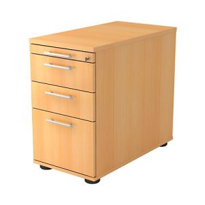 Standcontainer ULM, 1 Utensilienauszug, 2 Schübe, 1 HR-Auszug, B 428 x T 800 x H 720-760 mm, Buche-Dekor Standcontainer ULM, 1 Utensilienauszug, 2 Schübe, 1 HR-Auszug, B 428 x T 800 x H 720-760 mm, Buche-Dekor