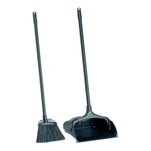 Standmüllschaufel Stiel m.Schaufel u.Besen schwarz RUBBERMAID