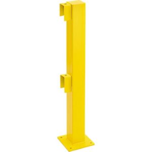 Standpfosten Anfang/Ende, 1000 mm, beschichtet, gelb Standpfosten Anfang/Ende, 1000 mm, beschichtet, gelb