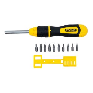Stanley Bit-Schraubendreher 10 Bits, mit Rastche