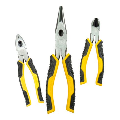 Stanley Zangenset Control-Grip mit Spitzzange, 3-teilig