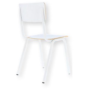 Stapelstuhl ZERO, stapelbar bis 4 Stück, Rundrohr-Fußgestell, B 380 x T 380 x H 460 mm, weiß/weiß, 2 Stück Stapelstuhl ZERO, stapelbar bis 4 Stück, Rundrohr-Fußgestell, B 380 x T 380 x H 460 mm, weiß/weiß, 2 Stück