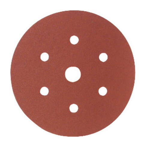 Starcke Papier-Klett-Schleifscheibe (A) Lochung 6fach + 1,⌀ 150 mm, Körnung: 180