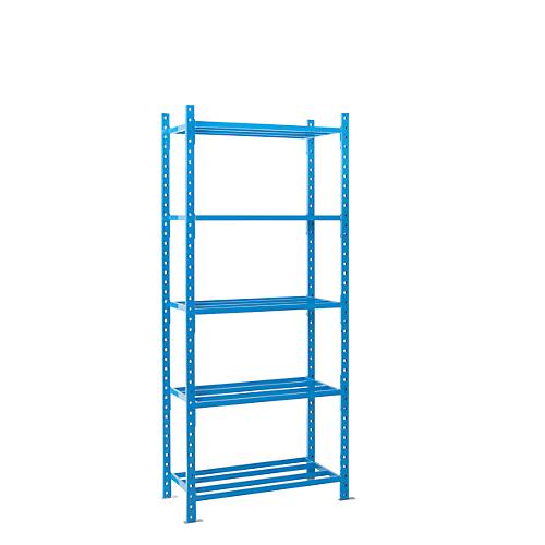 Steckregal-Grundfeld, m. 5 Rohrgitterböden, B 1260 x T 800 x H 2500 mm
