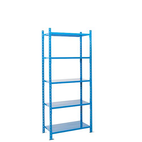 Steckregal-Grundfeld, m. 5 Stahlblechböden, B 1260 x T 800 x H 2500 mm