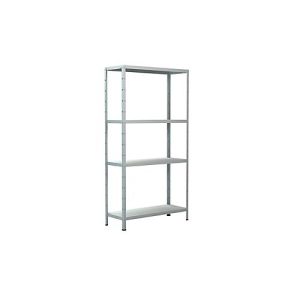 Steckregal im Baukastensystem, Grundregal, 800 x 300 x 1500 mm, weiß Steckregal im Baukastensystem, Grundregal, 800 x 300 x 1500 mm, weiß