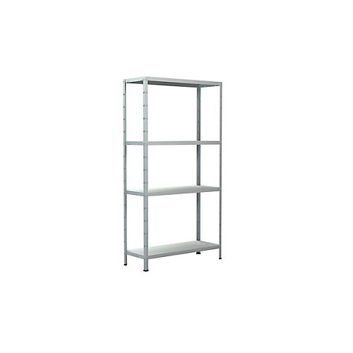 Steckregal im Baukastensystem, Grundregal, 800 x 300 x 1500 mm, weiß