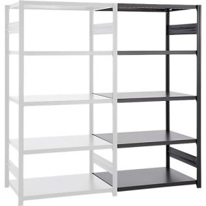 Steckregal ORDO Business, Anbauregal, modular, 5 Fachböden, Fachlast 185 kg Feldlast 1000 kg, B 1310 x T 635 x H 2500 mm, Stahl, schwarz Steckregal ORDO Business, Anbauregal, modular, 5 Fachböden, Fachlast 185 kg Feldlast 1000 kg, B 1310 x T 635 x H 2500 mm, Stahl, schwarz