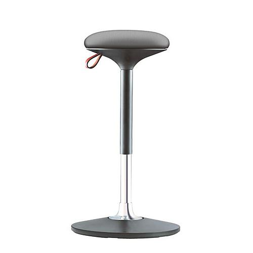 Steh-/Sitzhocker S 300, höhenverstellbar, mehrdimensionales Bewegungs-Gelenk, Sitzhöhe 590-850 mm, grau