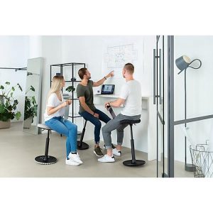 Stehhilfe Topstar Sitness H1, höhenverstellbar, um 360 ° drehbar, dynamisches Sitzen & Stehen, schwarz/schwarz Stehhilfe Topstar Sitness H1, höhenverstellbar, um 360 ° drehbar, dynamisches Sitzen & Stehen, schwarz/schwarz