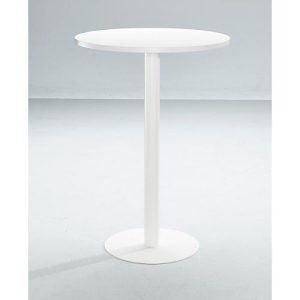 Stehtisch Paperflow, rund, mit Stahlgestell, Säulenfuß, Ø 80 cm, desinfektionsmittelbeständig, weiß Stehtisch Paperflow, rund, mit Stahlgestell, Säulenfuß, Ø 80 cm, desinfektionsmittelbeständig, weiß