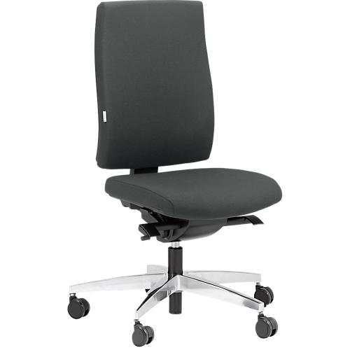 Steifensand Bürostuhl CETO CT2450, Synchronmechanik, ohne Armlehnen, Membransitz, ohne Nackenstütze, grau