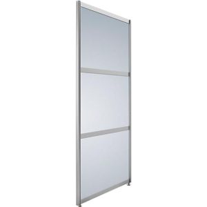 Stellwand gerade hoch, Dekor silber Stellwand gerade hoch, Dekor silber