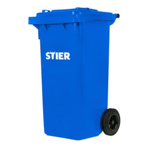 STIER 2-Rad-Müllgroßbehälter 120 l blau BxTxH 475x550x930 mm STIER 2-Rad-Müllgroßbehälter 120 l blau BxTxH 475x550x930 mm