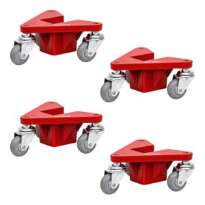 STIER Alu-Eckenroller-Set Tragkraft 100 kg 195x165x85 mm STIER Alu-Eckenroller-Set Tragkraft 100 kg 195x165x85 mm