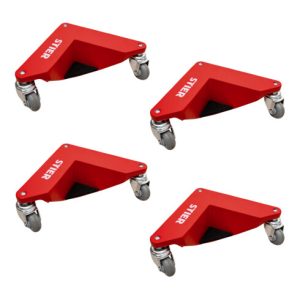 STIER Alu-Eckenroller-Set Tragkraft 100 kg 305x165x85 mm STIER Alu-Eckenroller-Set Tragkraft 100 kg 305x165x85 mm