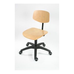 STIER Arbeitsstuhl mit Rollen Sitzhöhe 450-640 mm Buche natur STIER Arbeitsstuhl mit Rollen Sitzhöhe 450-640 mm Buche natur