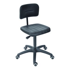 STIER Arbeitsstuhl mit Rollen Sitzhöhe 470-660 mm PU-Sitz STIER Arbeitsstuhl mit Rollen Sitzhöhe 470-660 mm PU-Sitz
