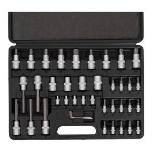 STIER Bit-Steckschlüsselsatz, 1/2 Zoll, 1/4 Zoll, ISK/TX, 42-teilig