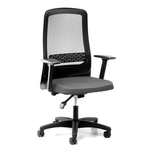 STIER Bürodrehstuhl ECP-3 mit Armlehne und Netz 1175x690x560mm