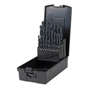 STIER DIN 338 Spiralbohrer-Set in Kassette, HSS-R, 1 – 13 mm, 25-teilig