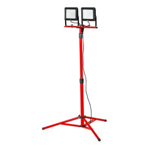 STIER Duo SMD-LED-Baustrahler 2x30W 2×2400 Lumen mit Stativ STIER Duo SMD-LED-Baustrahler 2x30W 2×2400 Lumen mit Stativ
