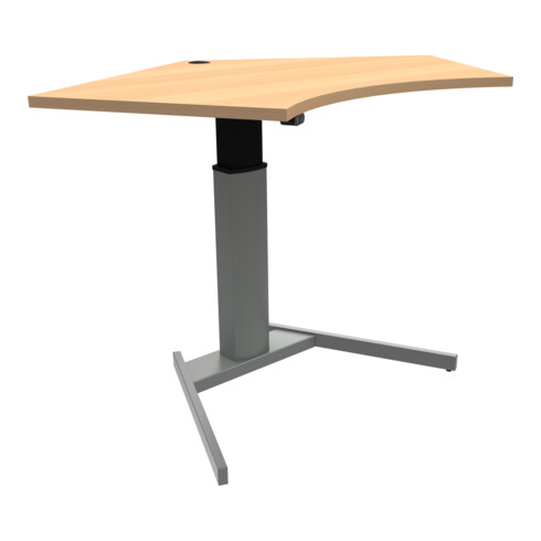 STIER Elektrisch höhenverstellbarer Steh-Tisch 501-19 138x92cm Buche mel. 68-120cm