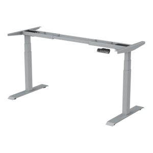 STIER Elektrisch höhenverstellbares Schreibtisch-Gestell TSR silber mit Doppelmotor für Platten 120x60cm bis 180x80cm STIER Elektrisch höhenverstellbares Schreibtisch-Gestell TSR silber mit Doppelmotor für Platten 120x60cm bis 180x80cm