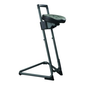 STIER ESD-Stehhilfe mit Stahlgestell Sitzhöhe 600-850 mm PU-Sitz STIER ESD-Stehhilfe mit Stahlgestell Sitzhöhe 600-850 mm PU-Sitz