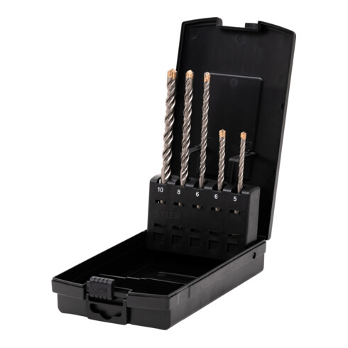 STIER Hammerbohrer-Set Premium SDS-plus 5-teilig
