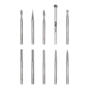 STIER HM Frässtifte-Set 10-tlg. 3 mm Schaft STIER HM Frässtifte-Set 10-tlg. 3 mm Schaft