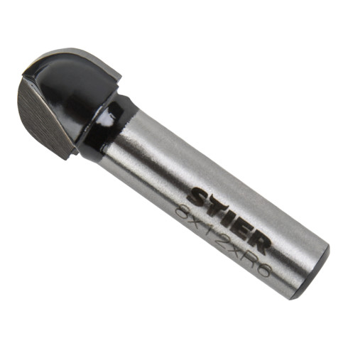 STIER Hohlkehlfräser HM (HW) Ø 12 mm Schaft- Ø 8 mm