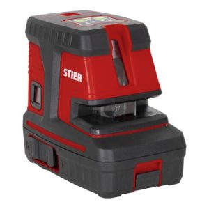 STIER Kreuzlinienlaser 150° x 130° mit 5 Lotpunkten, grün STIER Kreuzlinienlaser 150° x 130° mit 5 Lotpunkten, grün