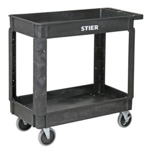 STIER Kunststoff-Vielzweckwagen mit 2 Etagen 250 kg LxBxH 870x430x850mm STIER Kunststoff-Vielzweckwagen mit 2 Etagen 250 kg LxBxH 870x430x850mm