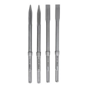 STIER Meißel-Set SDS-max 4-tlg. 400 x 25 mm / 400 mm STIER Meißel-Set SDS-max 4-tlg. 400 x 25 mm / 400 mm