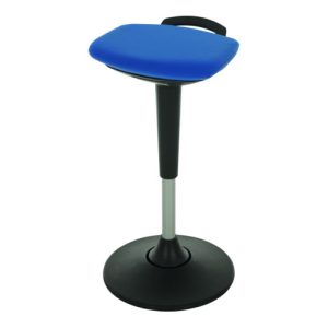STIER Multibewegliche Stehhilfe mit Tellerfuß Sitzhöhe 600-840mm Blau STIER Multibewegliche Stehhilfe mit Tellerfuß Sitzhöhe 600-840mm Blau