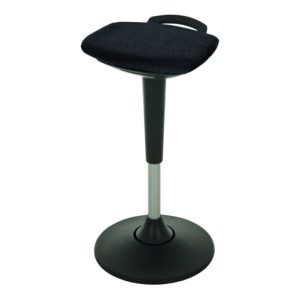 STIER Multibewegliche Stehhilfe mit Tellerfuß Sitzhöhe 600-840mm Schwarz STIER Multibewegliche Stehhilfe mit Tellerfuß Sitzhöhe 600-840mm Schwarz