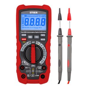STIER Profi Multimeter 60mV – 1000V AC/DC CAT III 1000V CAT IV 600V VFD RMS