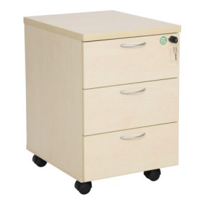 STIER Rollcontainer mit 3 Schubladen, 405x500x590mm, Ahorn STIER Rollcontainer mit 3 Schubladen, 405x500x590mm, Ahorn