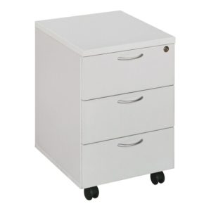 STIER Rollcontainer mit 3 Schubladen, 405x500x590mm, Grau STIER Rollcontainer mit 3 Schubladen, 405x500x590mm, Grau