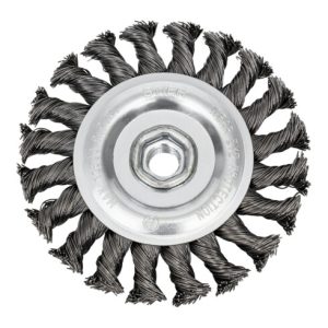 STIER Rundbürste Ø 115 mm, M14, 0,5 mm, gezopft, Stahl STIER Rundbürste Ø 115 mm, M14, 0,5 mm, gezopft, Stahl