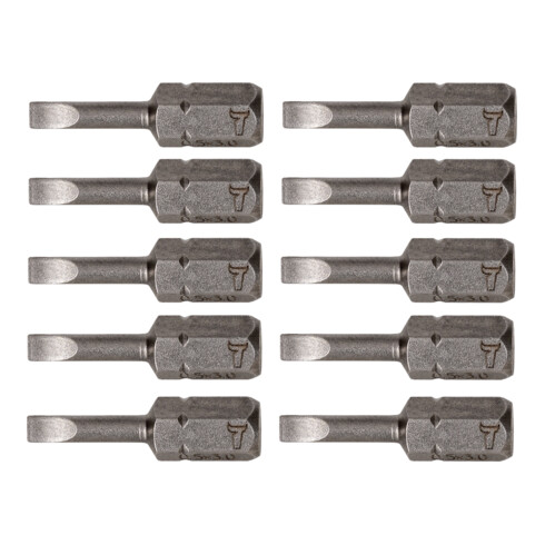 STIER Schlitz-Bit 3,0 x 0,5 mm, Form C 6,3, Länge 25 mm, 10er Pack